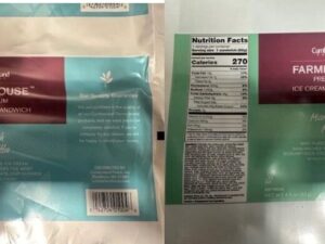 [CREDIT: FDA} The FDA and RIDOH warn Totally Cool Inc. has issued a Cumberland Farms Ice Cream recall that also includes several brands, including a Friendly's Ice crem recall and a Hershey's Ice Cream recall.