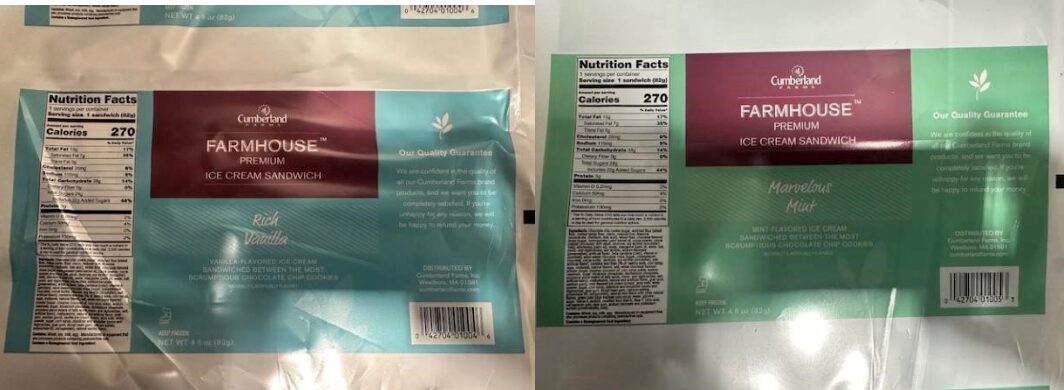 [CREDIT: FDA} The FDA and RIDOH warn Totally Cool Inc. has issued a Cumberland Farms Ice Cream recall that also includes several brands, including a Friendly's Ice crem recall and a Hershey's Ice Cream recall.