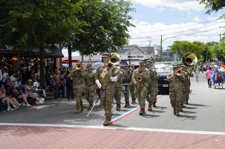 [CREDIT: Laura Paton] The 88th Army Band marches and performs during the 2024 Gaspee Days Parade June 8.