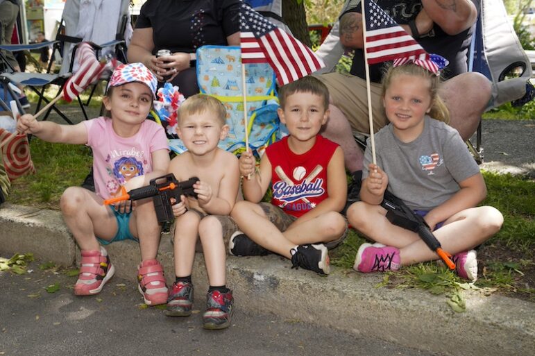 [CREDIT: Laura Paton] Children wait with excitement for the 2024 Gaspee Days Parade to start June 8.