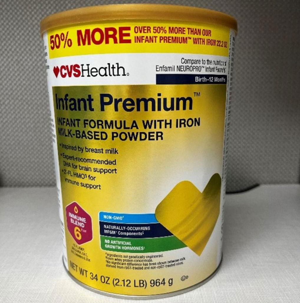 [CREDIT: RIDOH] CVS Health infant formula shipped to CVS stores beginning Feb. 6, 2024 is being recalled due to excessive calcium content.