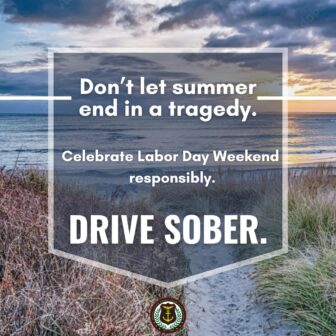 [CREDIT: RIPCA] RI Police Chiefs urge people to drive sober Labor Day weekend.