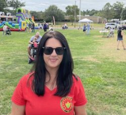 [CREDIT: Rob Borkowski] Kimberly Frenze, events coordinator at Coventry Parks & Rec., kept an eye on festivities at the Coventry Town Annex during Grandparent's Day.