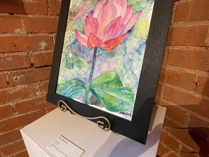 [CREDIT: Rob Borkowwski] "Pink Lotus" by Nina Reiner in WCFA's annual Art Educators Exhibit.