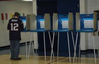 [CREDIT: Rob Borkowski] A voter makes his choices during the 2014 primary. The 2024 primary in Warwick advanced two School Committee incumbents and Ward 7 hopeful Stephen Mulcahey to the Nov. 5 election.