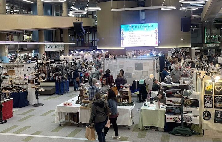 [CREDIT: Rob Borkowski] The Three Ladies Craft show, running Black Friday and Small Business Saturday, drew more than 1,500 shoppers to CCRI.