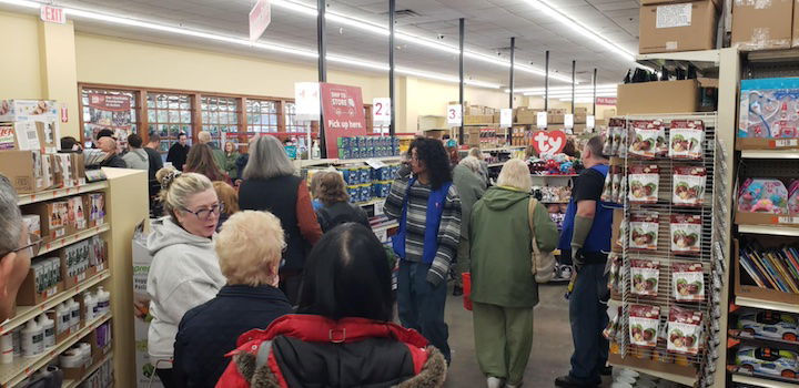 [CREDIT: Mary Carlos] There were lots of people eager to help the new Warwick Ocean State Job Lot with its Grand Opening Nov. 23.