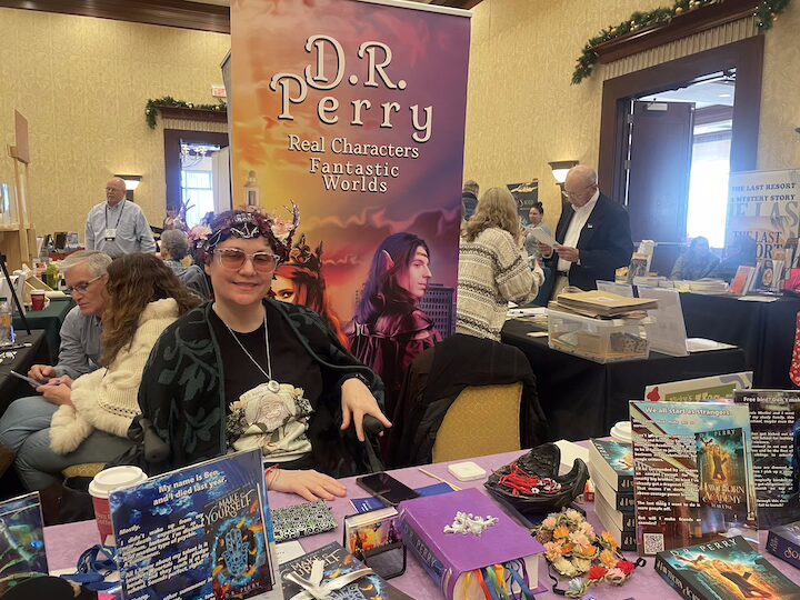 [CREDIT: Rob Borkowski] D.R. Perry and her books, primarily set in Revealed World, open UF YA Academy books with diverse characters and cute magical critters.