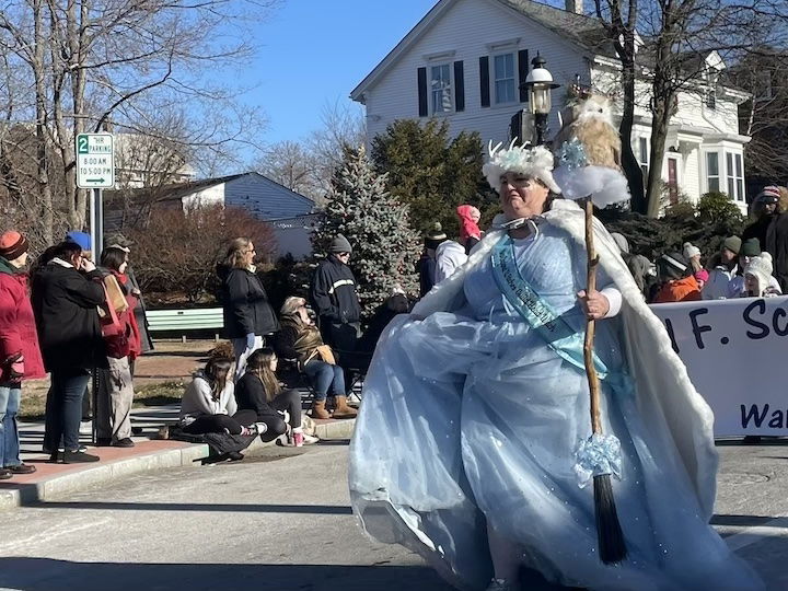 [CREDIT: Rob Borkowski] Yuletide witches in the parade during the Rolling, Strolling Apponaug Winter Festival Dec. 7, 2024.