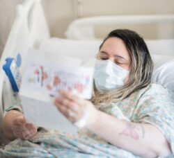 [CREDIT: Ryan Pickering] Coventry students delivered Kent Hospital Valentines to patients Friday.